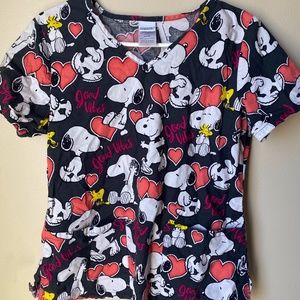 Snoopy Scrub Top